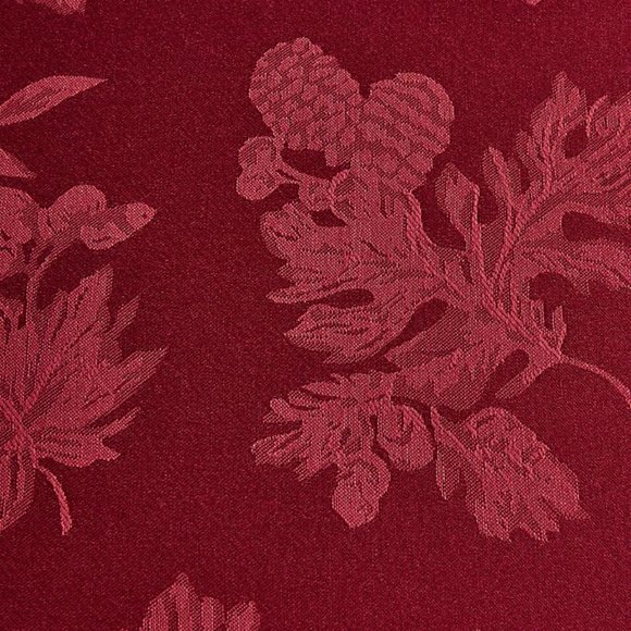 2 new Autumn Medley WINE 60x144 inch Damask Tablecloths (each seats 12 to 14) - Picture 5 of 9